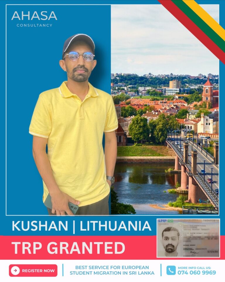 Kushan, Ahasa student, visa granted for Lithuania