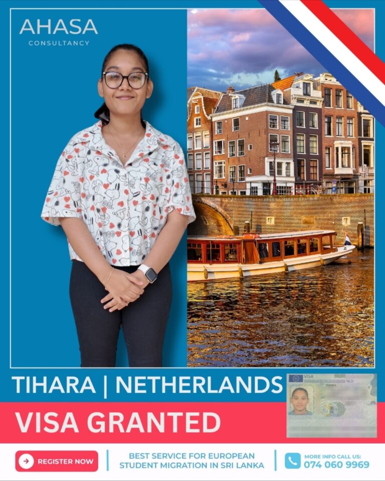 Tihara, Ahasa student, visa granted for Netherlands