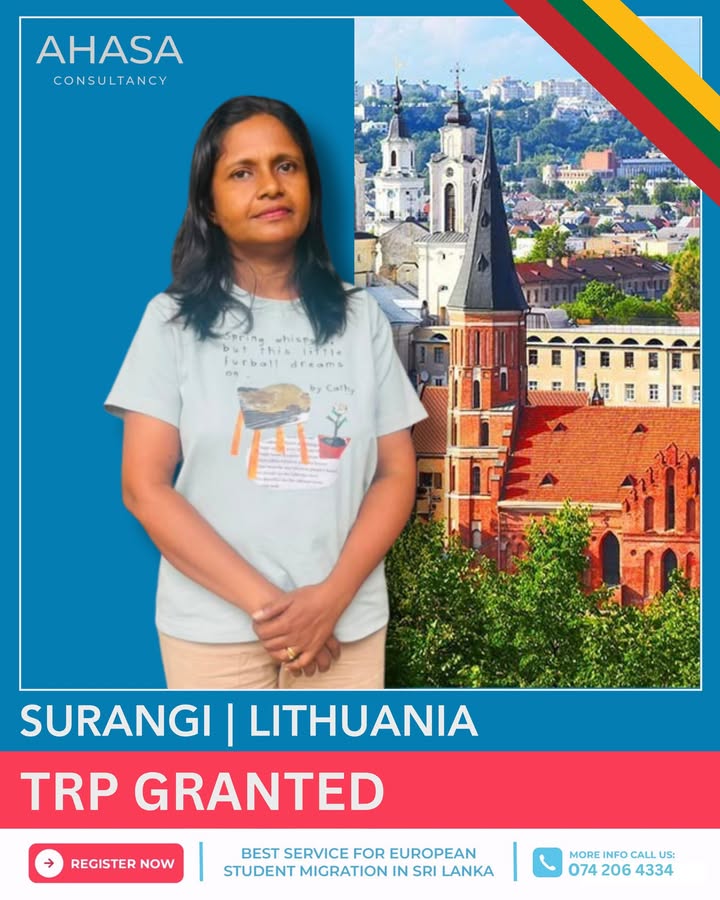 ✨ SUCCESS STORY ALERT! From Sabaragamuwa University to LITHUANIA! 🇱🇹🌱🎓✨
