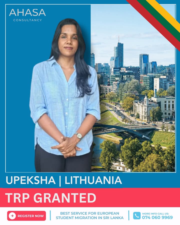 ✨ SUCCESS STORY ALERT! From SLTC to VILNIUS UNIVERSITY! 🇱🇹📊🎓✨