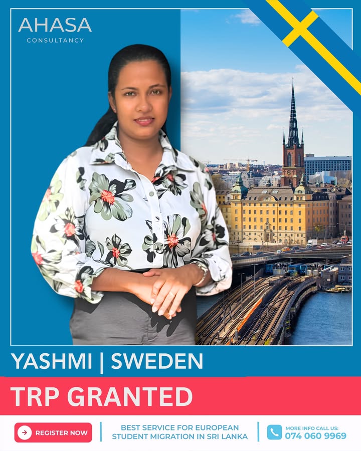 ✨ SUCCESS STORY ALERT! From SLTC to SWEDEN! 🇸🇪👔🎓✨