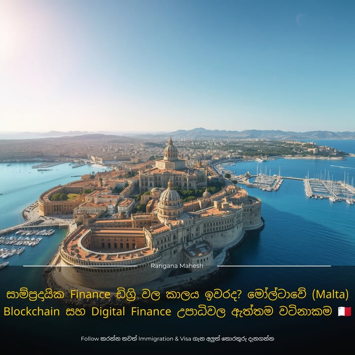 සාම්ප්‍රදායික Finance ඩිග්‍රි වල කාලය ඉවරද? මෝල්ටාවේ (Malta) Blockchain සහ Digital Finance උපාධිවල ඇත්තම වටිනාකම 🇲🇹🔗