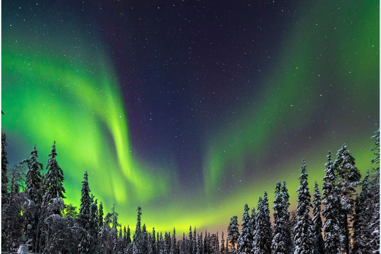 Northern lights over Finland