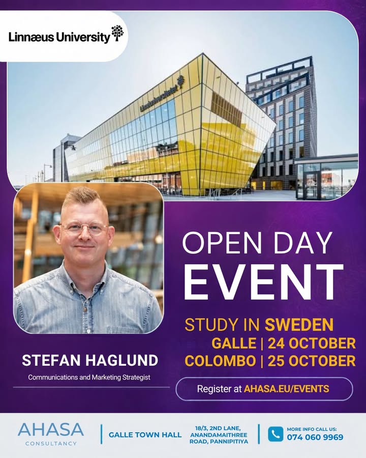 Open Day Event: Study in Sweden with Linnaeus University