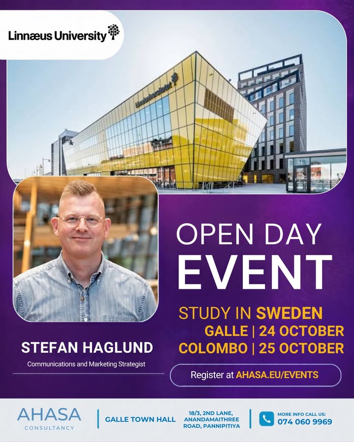 🇸🇪 Linnaeus University Open Day: Study in Sweden