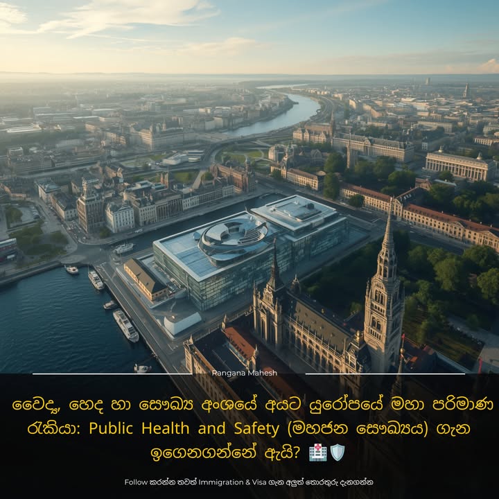 වෛද්‍ය, හෙද හා සෞඛ්‍ය අංශයේ අයට යුරෝපයේ මහා පරිමාණ රැකියා: Public Health and Safety (මහජන සෞඛ්‍යය) ගැන ඉගෙනගන්නේ ඇයි? 🏥